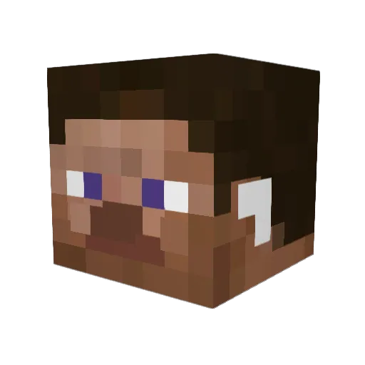 TTVHagge Minecraft avatar head, 3D render