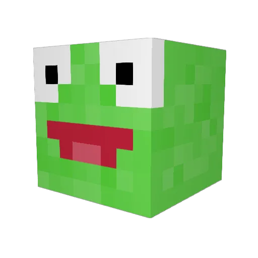 TTVKrakenZ48 Minecraft avatar head, 3D render