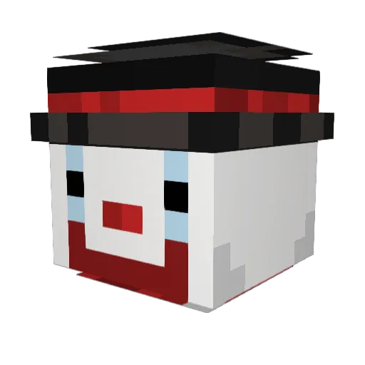 TTVSweatUwUYT Minecraft avatar head, 3D render