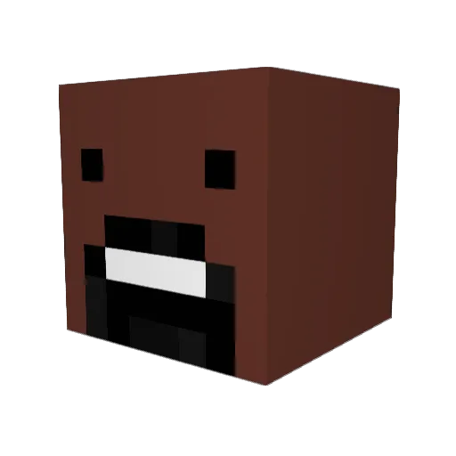 TTVYonkma Minecraft avatar head, 3D render
