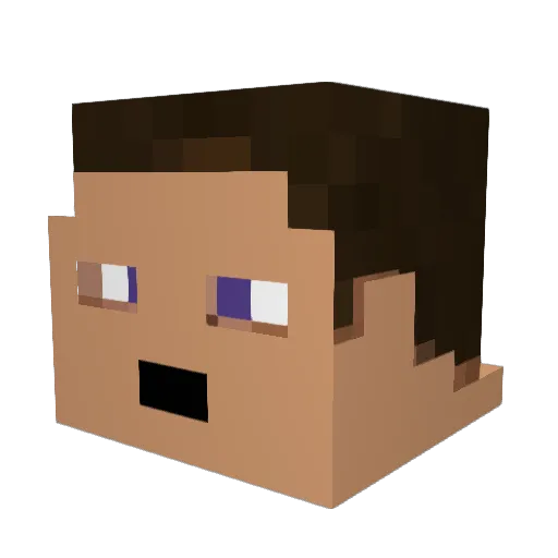 TTV_ColdLEGO Minecraft avatar head, 3D render