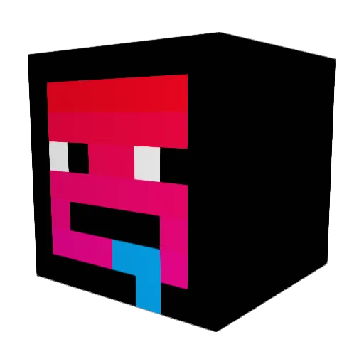 TTV_Collision44 Minecraft avatar head, 3D render