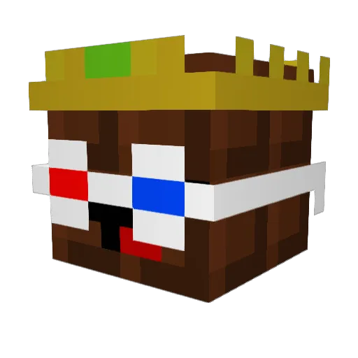 TTV_FunDeR Minecraft avatar head, 3D render