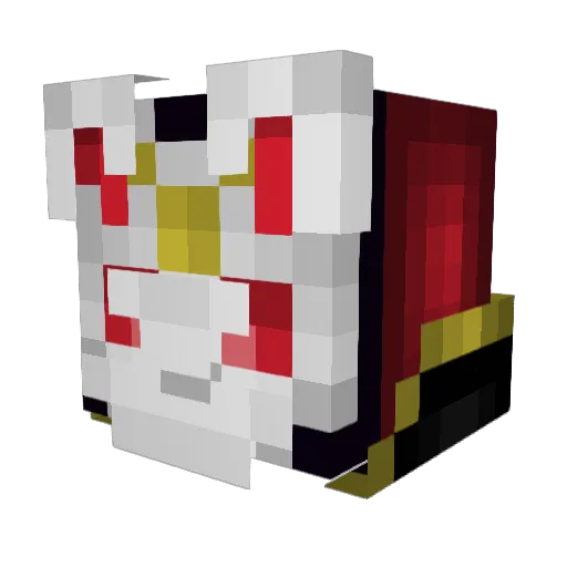 TTV_HarvZZ Minecraft avatar head, 3D render