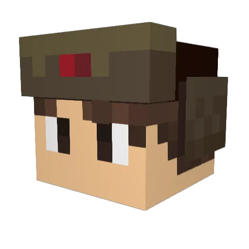 TTV_Jetstrike Minecraft avatar head, 3D render