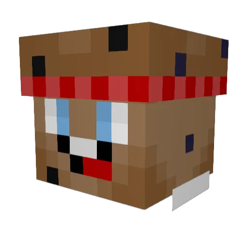 TTV_Mufinator1 Minecraft avatar head, 3D render