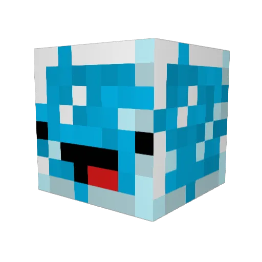 TTV_ShoeFaceBABY Minecraft avatar head, 3D render