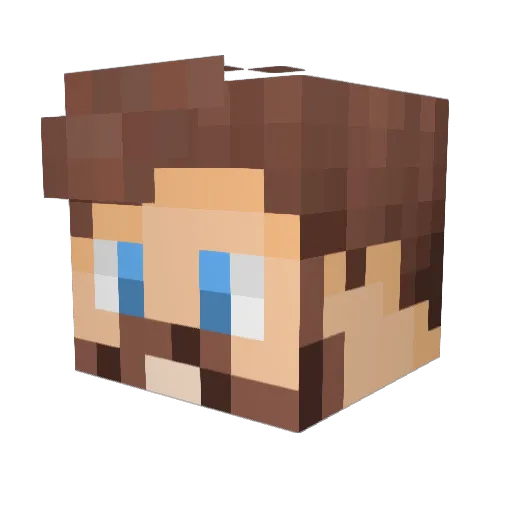 TTV_TheDGCrew Minecraft avatar head, 3D render