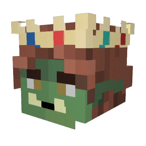 TTV_Trowel_ Minecraft avatar head, 3D render