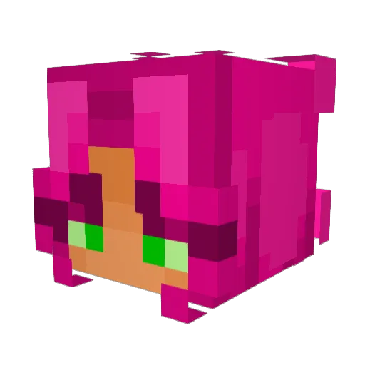 TTV_starfiree Minecraft avatar head, 3D render