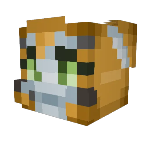 TTVamasing_beast Minecraft avatar head, 3D render
