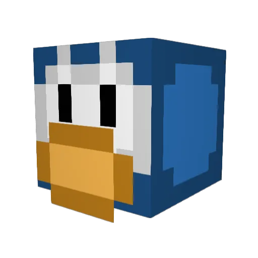 TTVchicnug Minecraft avatar head, 3D render