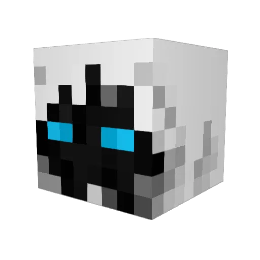 TTVfrostyy Minecraft avatar head, 3D render