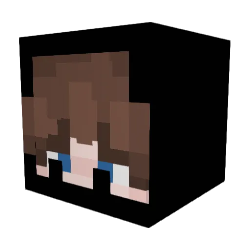 TTVofJtB Minecraft avatar head, 3D render