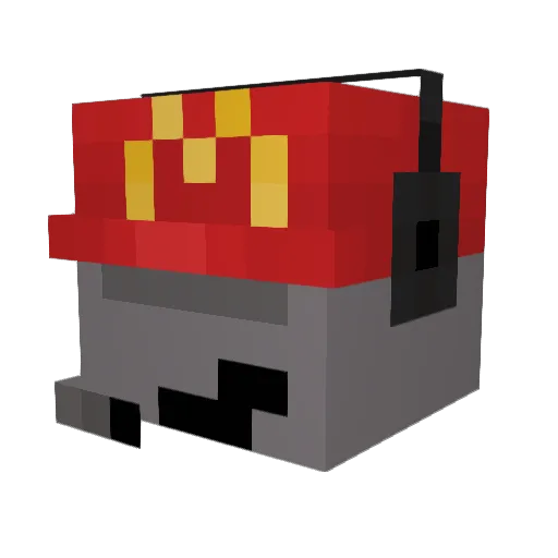 TTVvexful Minecraft avatar head, 3D render