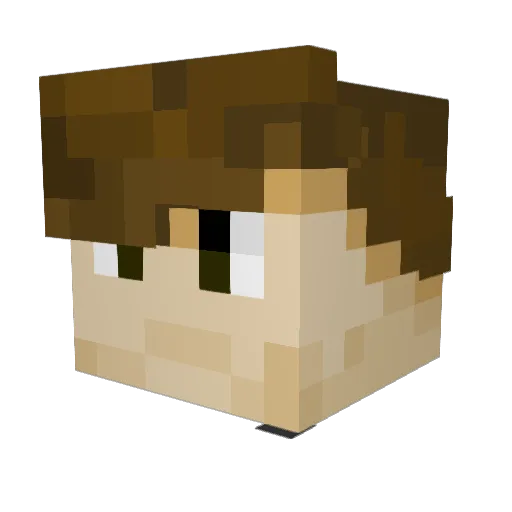 TTWirLYY Minecraft avatar head, 3D render