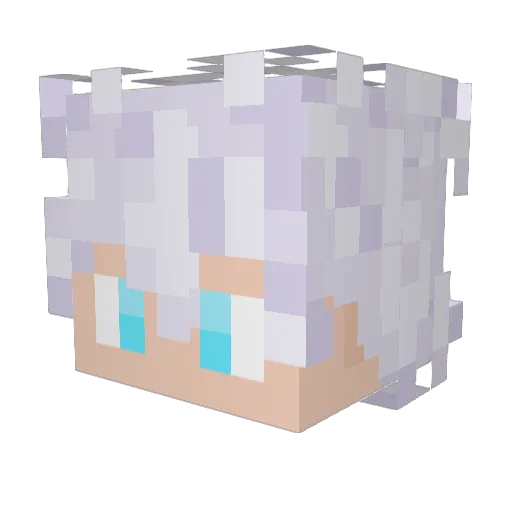 TT_RYOTUKA Minecraft avatar head, 3D render