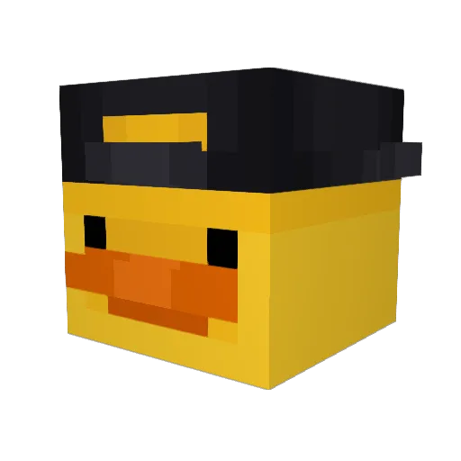 TTaRang Minecraft avatar head, 3D render