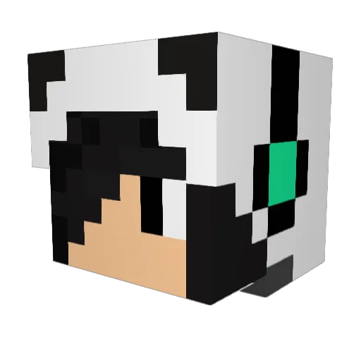 TThess Minecraft avatar head, 3D render