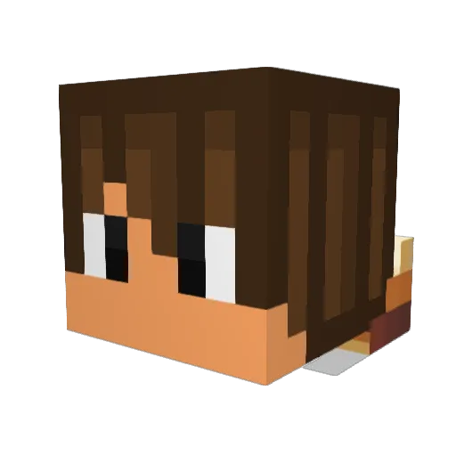 TThomaster Minecraft avatar head, 3D render