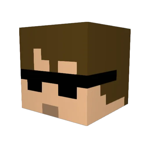 TTiernanplayz Minecraft avatar head, 3D render