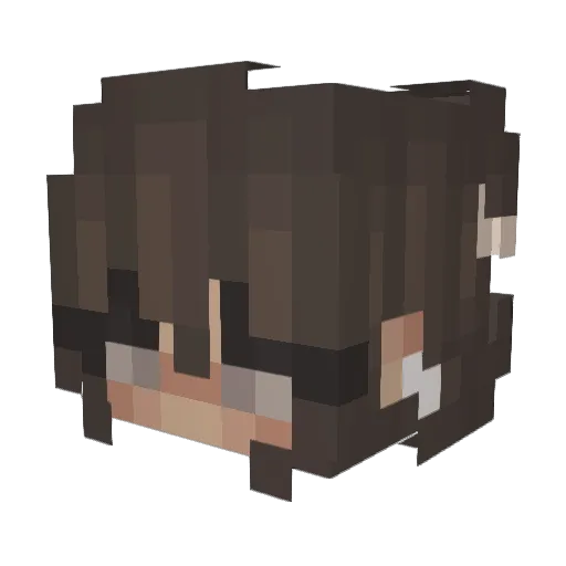 TTiffie Minecraft avatar head, 3D render