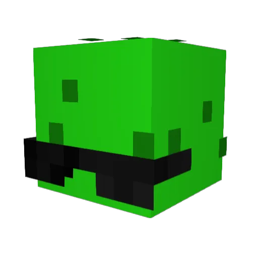 TTn5 Minecraft avatar head, 3D render