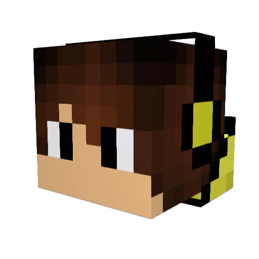 TTommy1313 Minecraft avatar head, 3D render