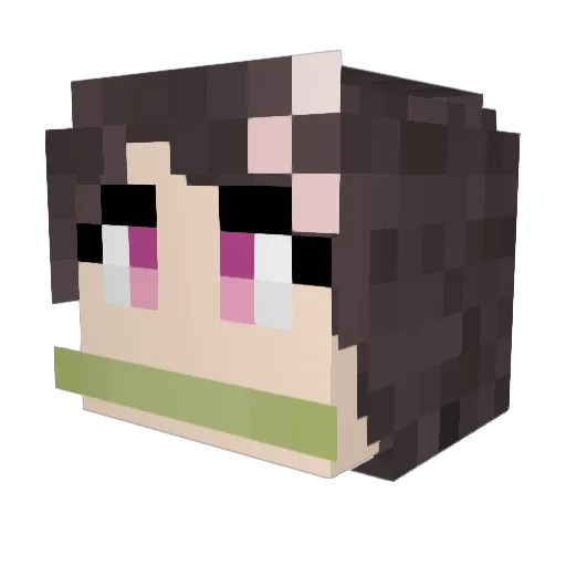 TTozzYY Minecraft avatar head, 3D render