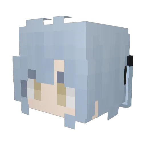 TTraee Minecraft avatar head, 3D render