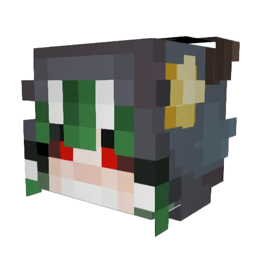 TTreven Minecraft avatar head, 3D render