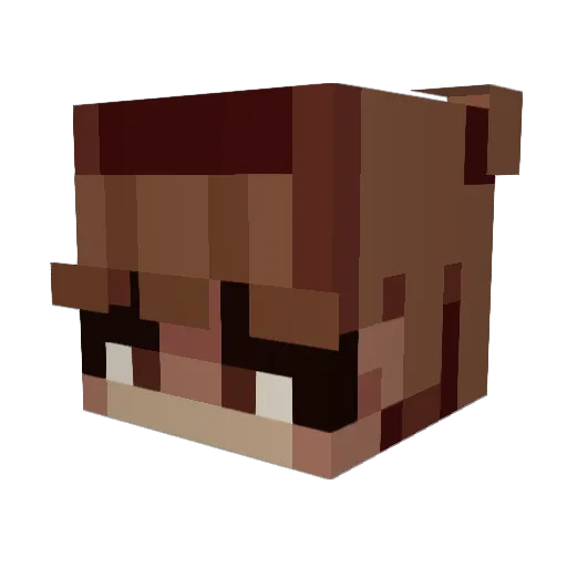 TTriBOOM Minecraft avatar head, 3D render