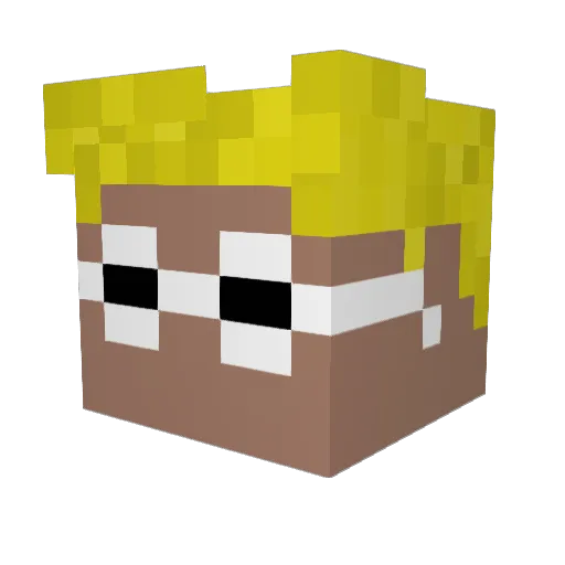 TUBBIESTIMBITS Minecraft avatar head, 3D render