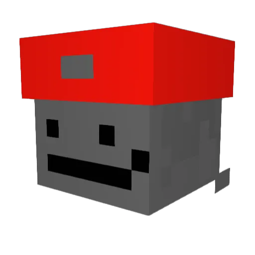 TUBIS1 Minecraft avatar head, 3D render