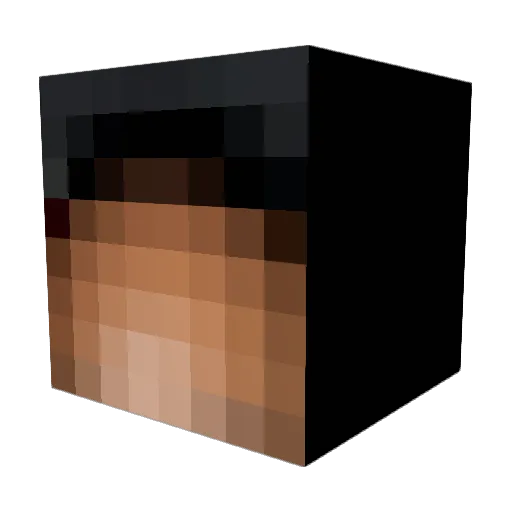 TUBSTUR Minecraft avatar head, 3D render