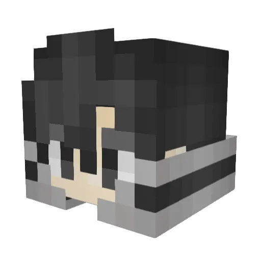 TUBZ58 Minecraft avatar head, 3D render