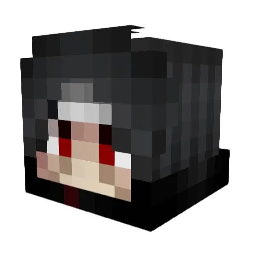 TUFU1017 Minecraft avatar head, 3D render