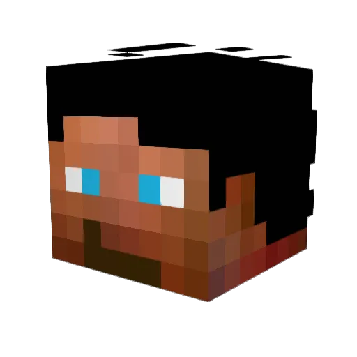 TUFassASSin Minecraft avatar head, 3D render