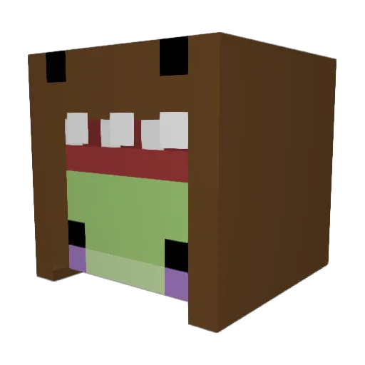 TUK1PREM1UM Minecraft avatar head, 3D render