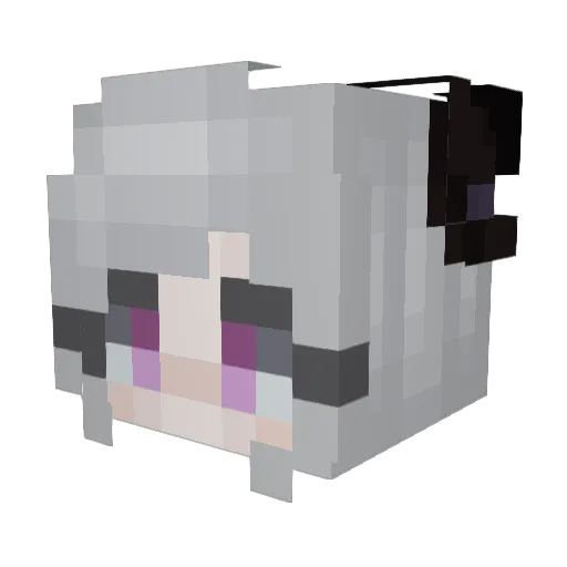 TUKYx Minecraft avatar head, 3D render