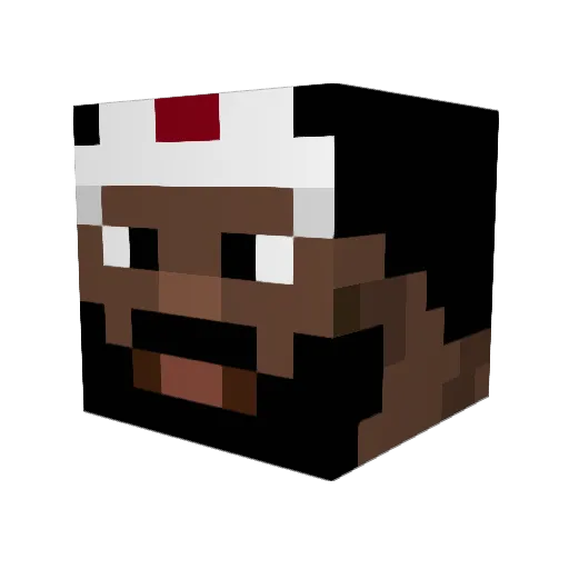 TUMADRAY Minecraft avatar head, 3D render