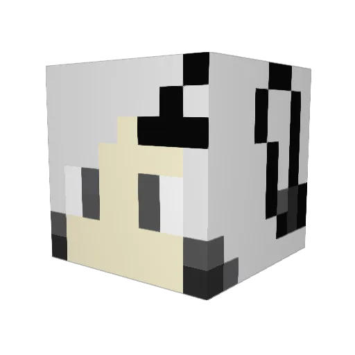TUMAYOUZIII Minecraft avatar head, 3D render