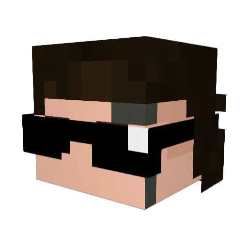 TUMBADOOOOO Minecraft avatar head, 3D render