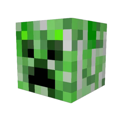 TUNAtrTm Minecraft avatar head, 3D render
