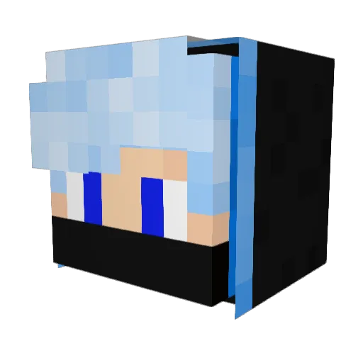 TURBOBRAIN Minecraft avatar head, 3D render