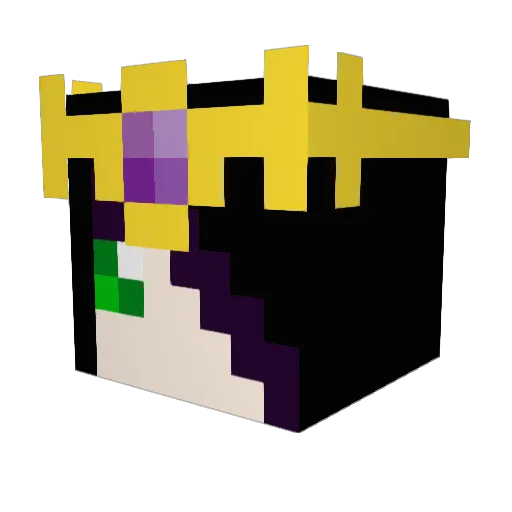 TURJAN Minecraft avatar head, 3D render