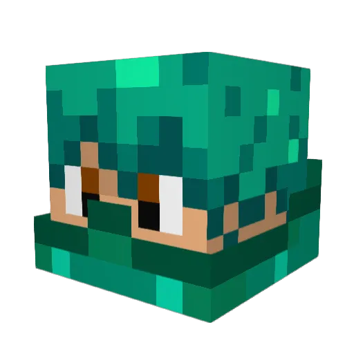 TURO92 Minecraft avatar head, 3D render