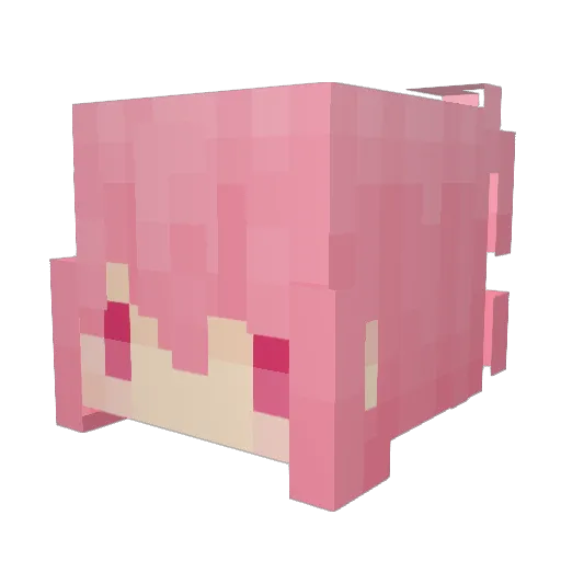 TURUH4SHI Minecraft avatar head, 3D render