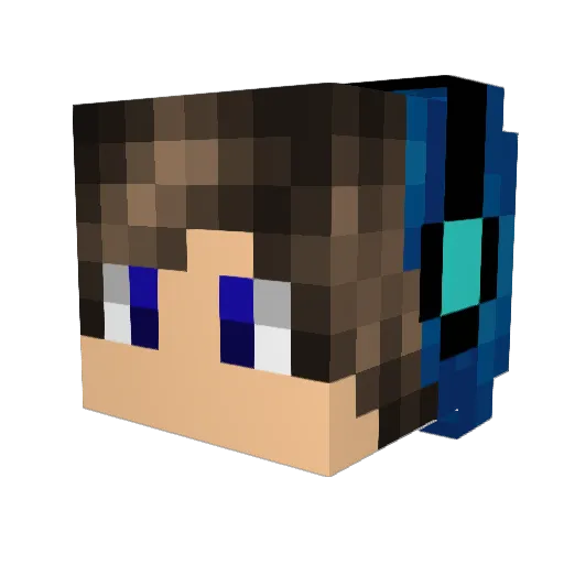 TURZIM007 Minecraft avatar head, 3D render