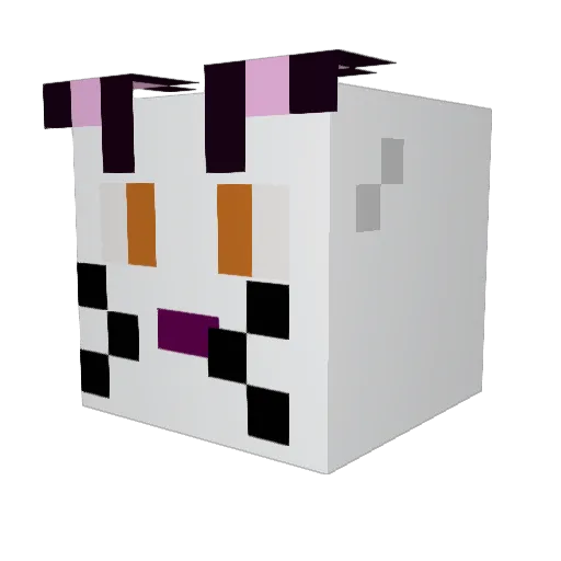 TUSINET Minecraft avatar head, 3D render